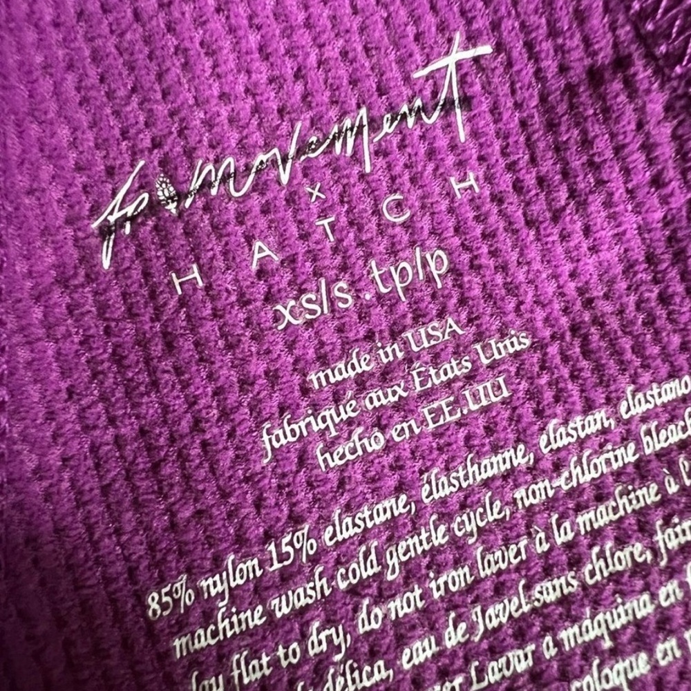 NWOT Free People Movement and Hatch Ribbed Crop Top - Picture 2 of 6